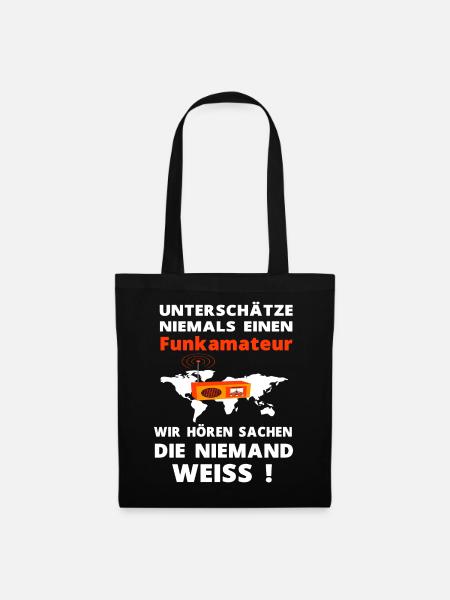 Funkamateur Amateurfunker Funker Hobby - Stoffbeutel - Schwarz