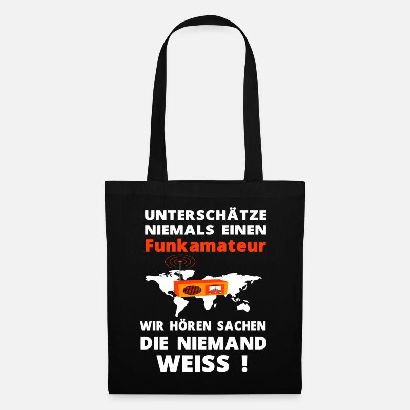 Funkamateur Amateurfunker Funker Hobby - Stoffbeutel - Schwarz