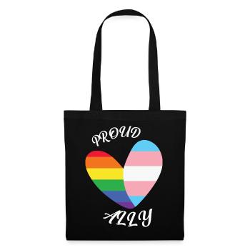 LBGT Flag Gay Pride Human Vintage Rainbow - Tote Bag - black - Front