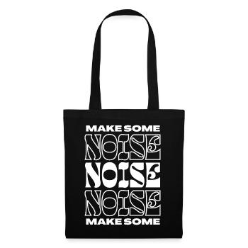 Faites du bruit - Sac en tissu - noir - Devant