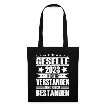 Geselle 2023 - Stoffbeutel - Schwarz - Vorne