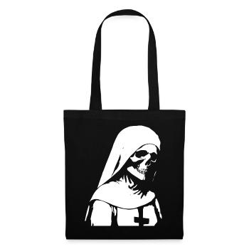 Reveal Your Enigmatic Charm with Unholy Nun, Sata - Tote Bag - black - Front