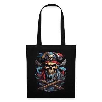 Pirate's Skull: Dark Pirate Tradition - Tote Bag - black - Front