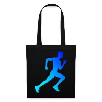 Fitness Racing Jogging Women Running Men - Tote Bag - black - Front