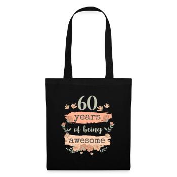 60 Gift Birthday Years Saying Funny - Tote Bag - black - Front