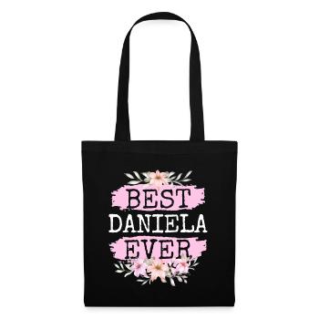 Daniela Nom du cadeau Anniversaire - Sac en tissu - noir - Devant
