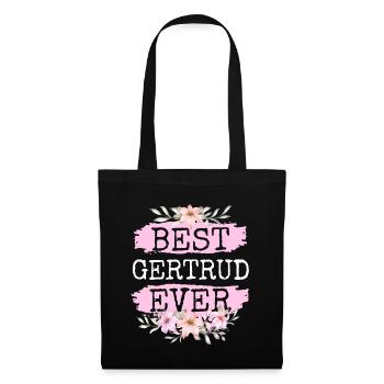 Gertrud Cadeau Nom Anniversaire - Sac en tissu - noir - Devant
