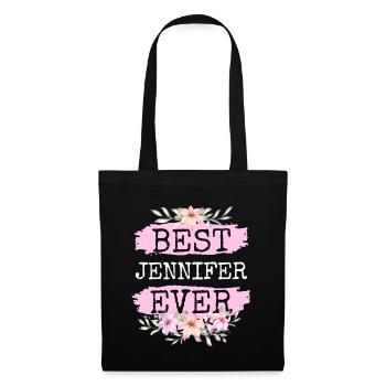 Jennifer Nom du cadeau Anniversaire - Sac en tissu - noir - Devant