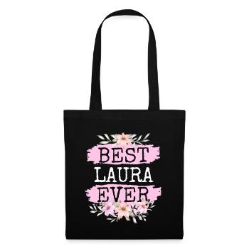 Laura Gift Name Birthday - Tote Bag - black - Front