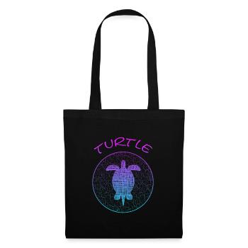 Turtle - Stoffbeutel - Schwarz - Vorne