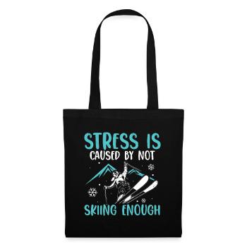 Dictons Apres-Ski | Ski Skieur Cadeaux d’hiver - Sac en tissu - noir - Devant