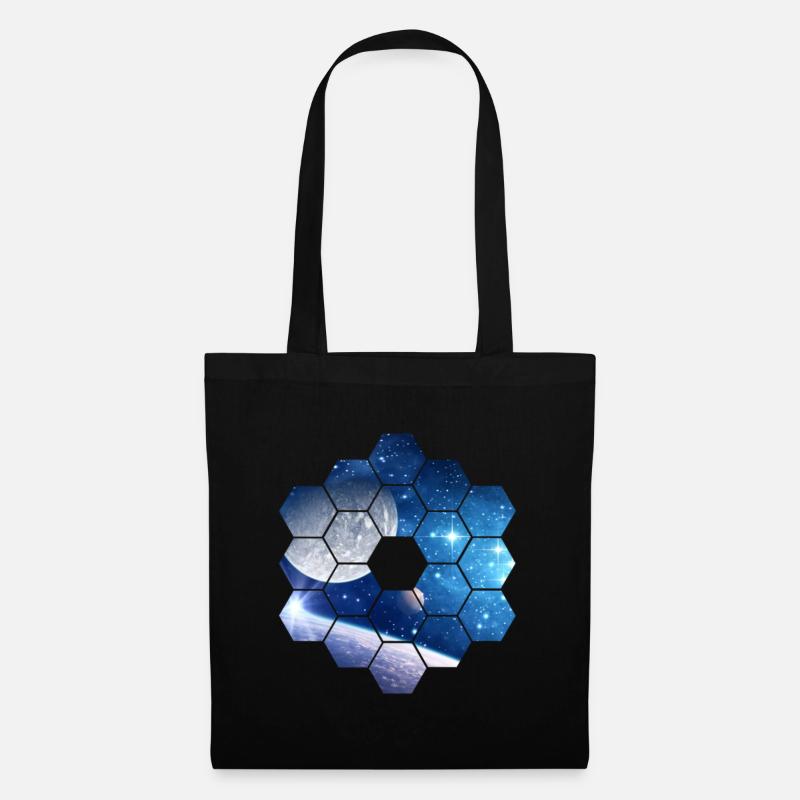 Space | Planets, geometric figures - Tote Bag - black