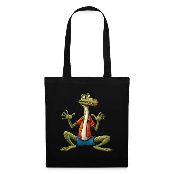 Lizard Yogi - Tote Bag - black - Front