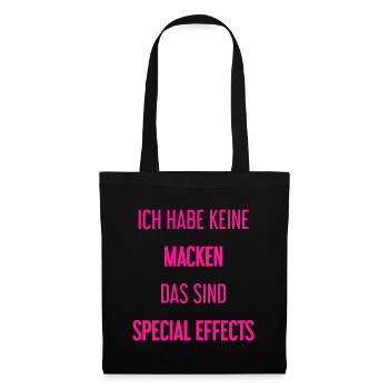 Keine Macken, nur Special Effects! - Stoffbeutel - Schwarz - Vorne