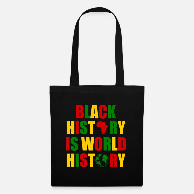 Black history is world history - Stoffbeutel - Schwarz