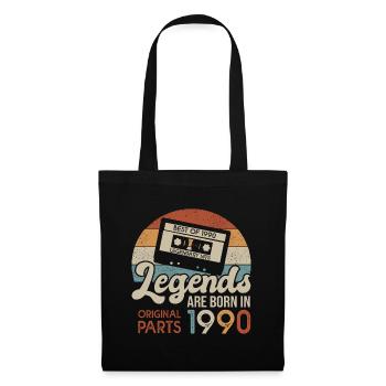 Legends 1990 born in 1990 anniversary - Tote Bag - black - Front
