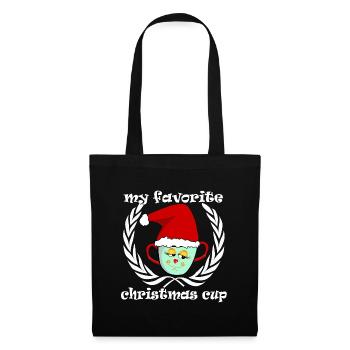 Christmas cup my favorite christmas cup - Tote Bag - black - Front