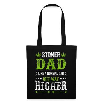 STONER DAD father cannabis stoner gift dad - Tote Bag - black - Front