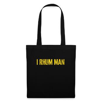 T Shirt Humor rum - Stoffbeutel - Schwarz - Vorne