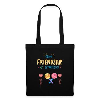 Friendship Forever - Stoffbeutel - Schwarz - Vorne