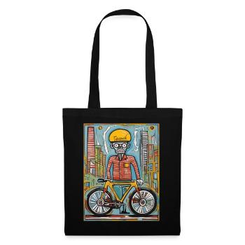 Funny Cycopath - Amateurs de vélo, vélo, cyclisme - Sac en tissu - noir - Devant