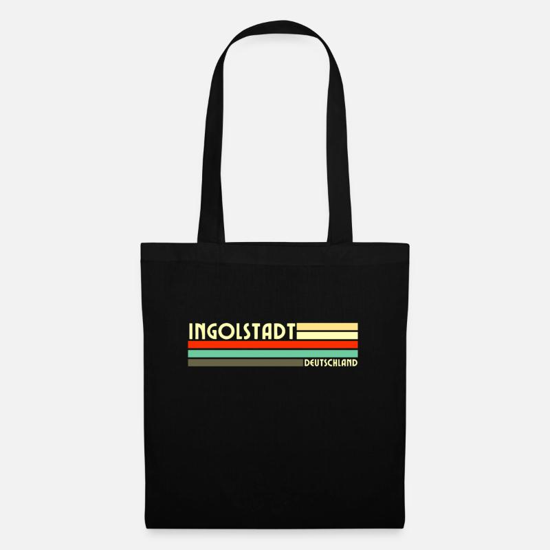 Retro Vintage Ingolstadt - Stoffbeutel - Schwarz