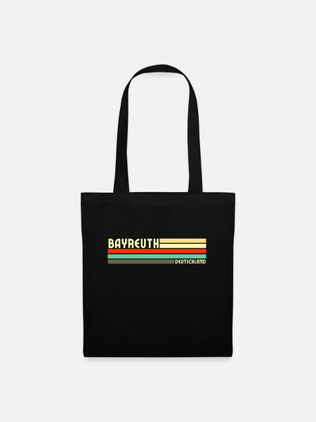 Retro Vintage Bayreuth - Stoffbeutel - Schwarz