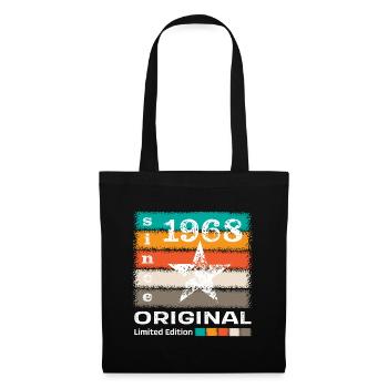 Geburtsjahr 1968 Retro - Stoffbeutel - Schwarz - Vorne
