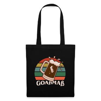 Goaßmaß Kirschgoiß Retro Vintage Bier - Stoffbeutel - Schwarz - Vorne