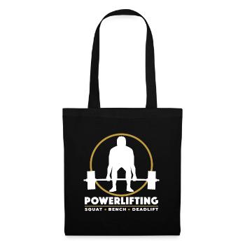 Power Lifting | Squat Bench Soulevé de terre - Sac en tissu - noir - Devant
