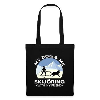 Skijoring Hundesport Zughund Skijoering - Sac en tissu - noir - Devant