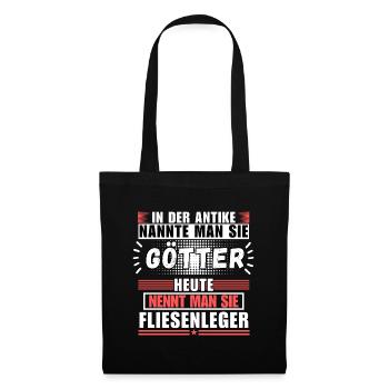 Les dieux dans l’Antiquité. Aujourd’hui carreleur - Sac en tissu - noir - Devant