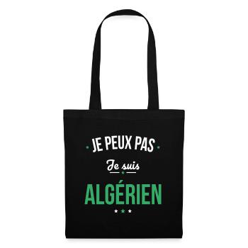 Je peux pas je suis Algérien - Sac en tissu - noir - Devant