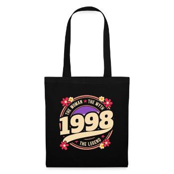 Femme 1998 La Légende 25 Ans Anniversaire - Sac en tissu - noir - Devant