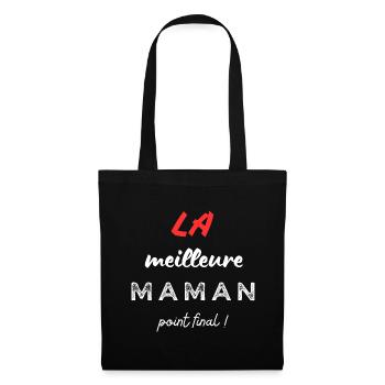 LA meilleure maman, point final! - Sac en tissu - noir - Devant