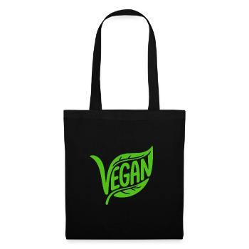Vegan - Cool Veggi Logo - Tote Bag - black - Front