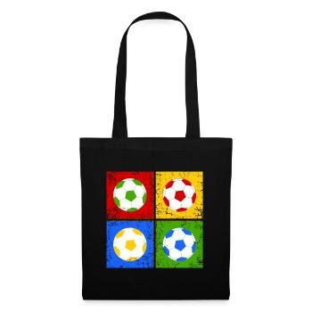 Football pop art - Tote Bag - black - Front
