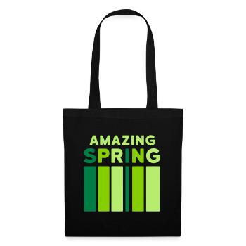 Amazing Spring (bar) - Sac en tissu - noir - Devant