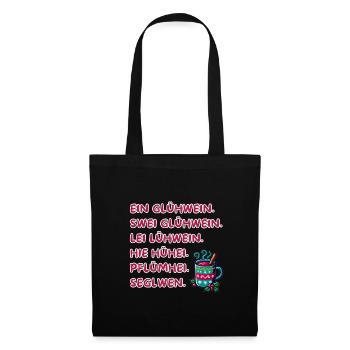 Funny mulled wine gift for Christmas markets - Tote Bag - black - Front