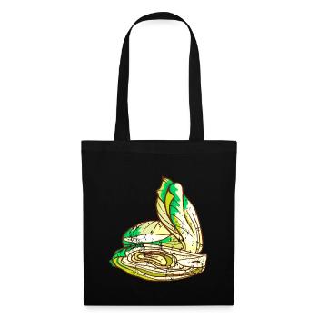 Chicorée radicchio vintage rétro grunge - Sac en tissu - noir - Devant