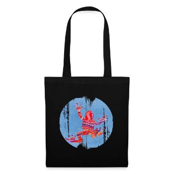 grenouille 110 a - Sac en tissu - noir - Devant
