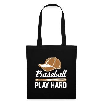 Base-ball - Sac en tissu - noir - Devant