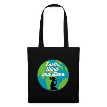 Earth, Wind & Love - Sac en tissu - noir - Devant