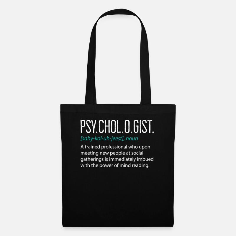 Psychologe - Stoffbeutel - Schwarz