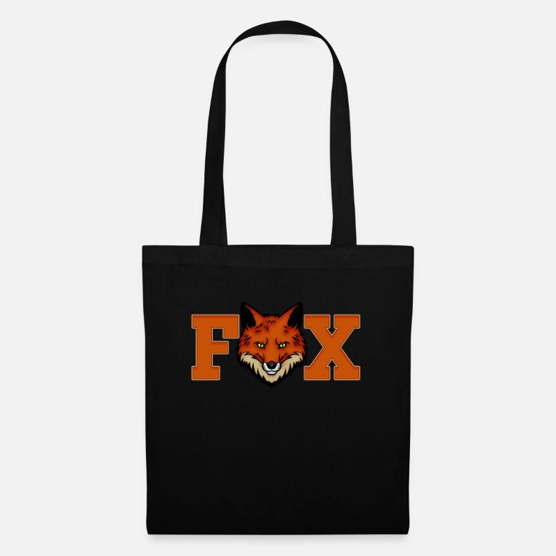 Fuchs - Stoffbeutel - Schwarz