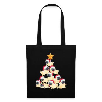Christmas Inspired Design for Pug Lovers - Tote Bag - black - Front