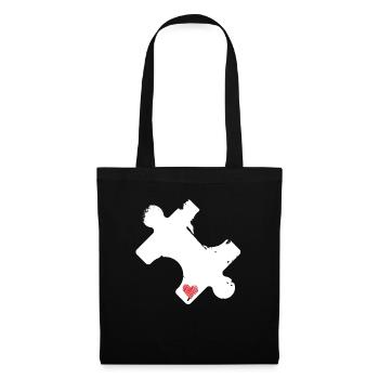 Autism Design for Puzzle Piece Lovers - Tote Bag - black - Front