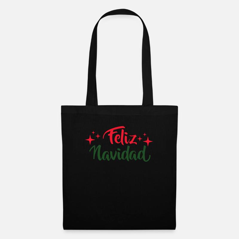 Feliz Navidad - Stoffbeutel - Schwarz