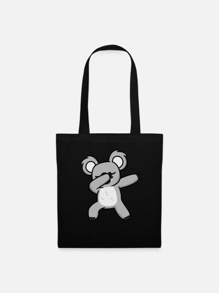 Dabbing Koala Design per gli amanti dell'Australia - Borsa di stoffa - nero