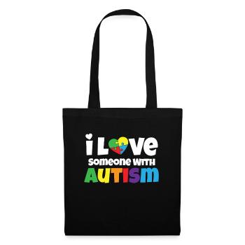 Autism Love Autism Gift - Tote Bag - black - Front
